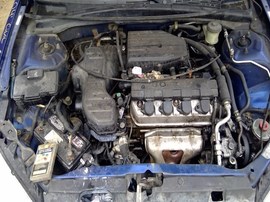 2004 HONDA CIVIC, NAVY BLUE, DX MODEL, 1.7L, AT.  A26238